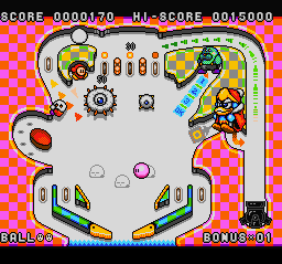 BS Kirby no Omochabako - Pinball Screenshot 1